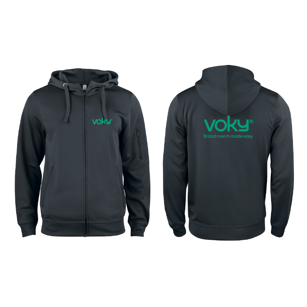Basic Active Hoody FZ Svart