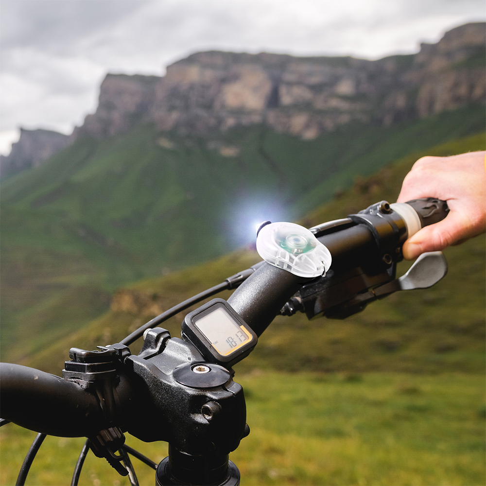 Dullux cykellampeset – vit och röd